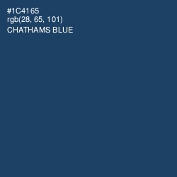 #1C4165 - Chathams Blue Color Image